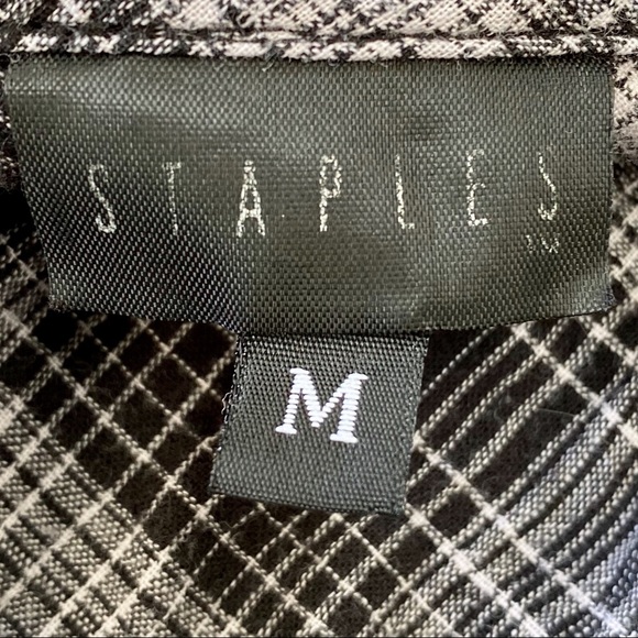 Staples Flannel Button Down Maternity Shirt M EUC - Picture 8 of 8